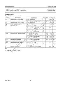 PBSS5240V Datasheet Page 5