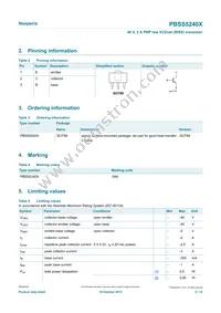 PBSS5240XX Datasheet Page 2