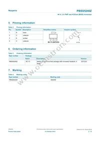 PBSS5240ZX Datasheet Page 2