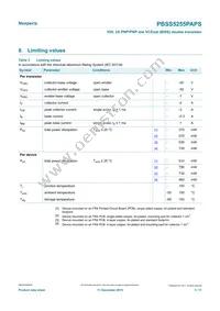 PBSS5255PAPSX Datasheet Page 3