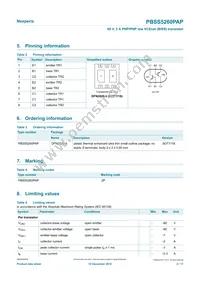 PBSS5260PAP Datasheet Page 2