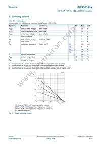 PBSS5320X Datasheet Page 3