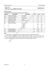 PBSS5330XZ Datasheet Page 4