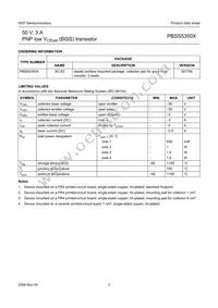 PBSS5350X Datasheet Page 4