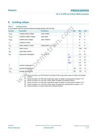 PBSS5360PASX Datasheet Page 3