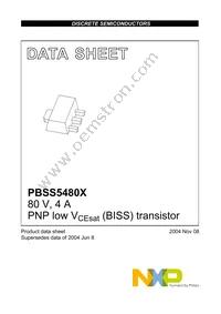 PBSS5480XZ Datasheet Page 2