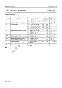 PBSS5540Z/ZLX Datasheet Page 5