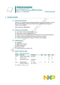 PBSS5560PA Datasheet Page 2