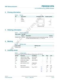 PBSS5612PA Datasheet Page 3