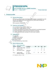 PBSS5630PA Datasheet Page 2