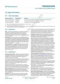 PBSS5630PA Datasheet Page 14