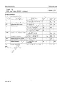 PBSS8110TVL Datasheet Page 7