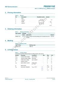 PBSS8110Z Datasheet Page 3