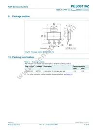 PBSS9110Z Datasheet Page 11