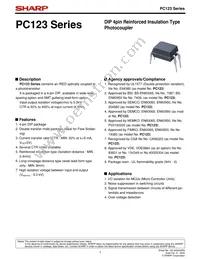 PC123Y1 Datasheet Cover