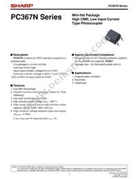 PC367N2 Datasheet Cover