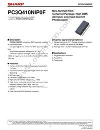 PC3Q410NIP0F Datasheet Cover