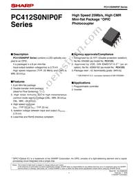 PC412S0NIP0F Datasheet Cover