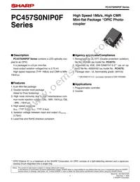 PC457S0NIP0F Datasheet Cover