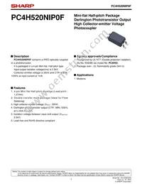 PC4H520NIP0F Datasheet Cover