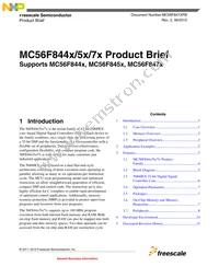 PC56F84786VLK Datasheet Cover