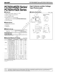 PC702V0YSZX Datasheet Cover