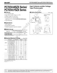 PC703V0YSZX Datasheet Cover