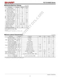 PC713V0YSZX Datasheet Page 4