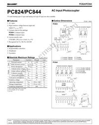 PC824A Datasheet Cover