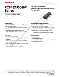 PC845XJ0000F Datasheet Cover