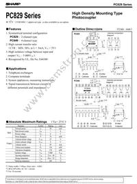 PC849 Datasheet Cover