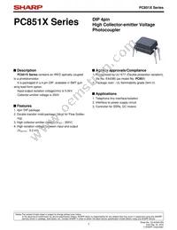 PC851XI Datasheet Cover