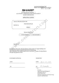 PC851XNNSZ0F Datasheet Cover