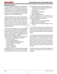 PC852XPJ000F Datasheet Page 15