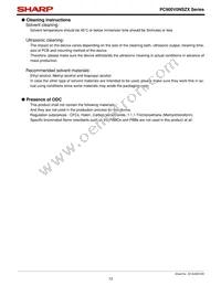 PC900V0YSZX Datasheet Page 12