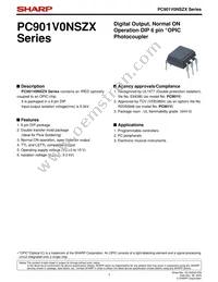 PC901V0NSZX Datasheet Cover