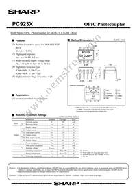 PC923XI Datasheet Cover