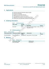 PCA2129T/Q900/2 Datasheet Page 2