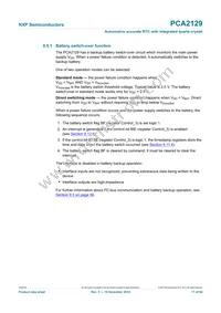 PCA2129T/Q900/2 Datasheet Page 17