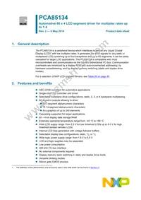 PCA85134H/Q900/1 Datasheet Cover