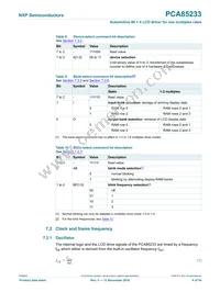PCA85233UG/2DA/Q1Z Datasheet Page 6