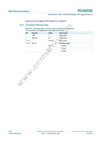 PCA8530DUG/DAZ Datasheet Page 16