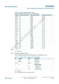 PCA8539DUG/DAZ Datasheet Page 17