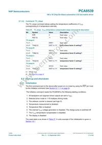 PCA8539DUG/DAZ Datasheet Page 21