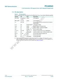 PCA8543AHL/AY Datasheet Page 5