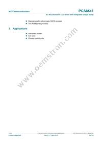 PCA8547AHT/AY Datasheet Page 2