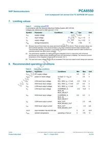 PCA8550PW/DG Datasheet Page 8