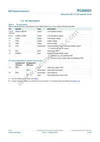 PCA8551BTT/AJ Datasheet Page 6