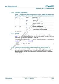 PCA8553DTT/AJ Datasheet Page 9