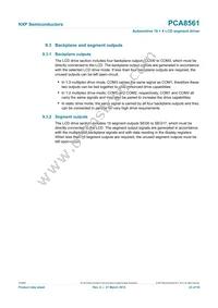 PCA8561BHN/AY Datasheet Page 23